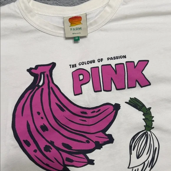 Farm rio White and Pink Graphic T-Shirt - Picture 4 of 6
